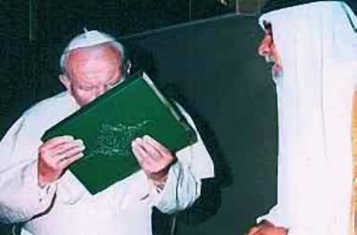 john paul 2 kisses koran